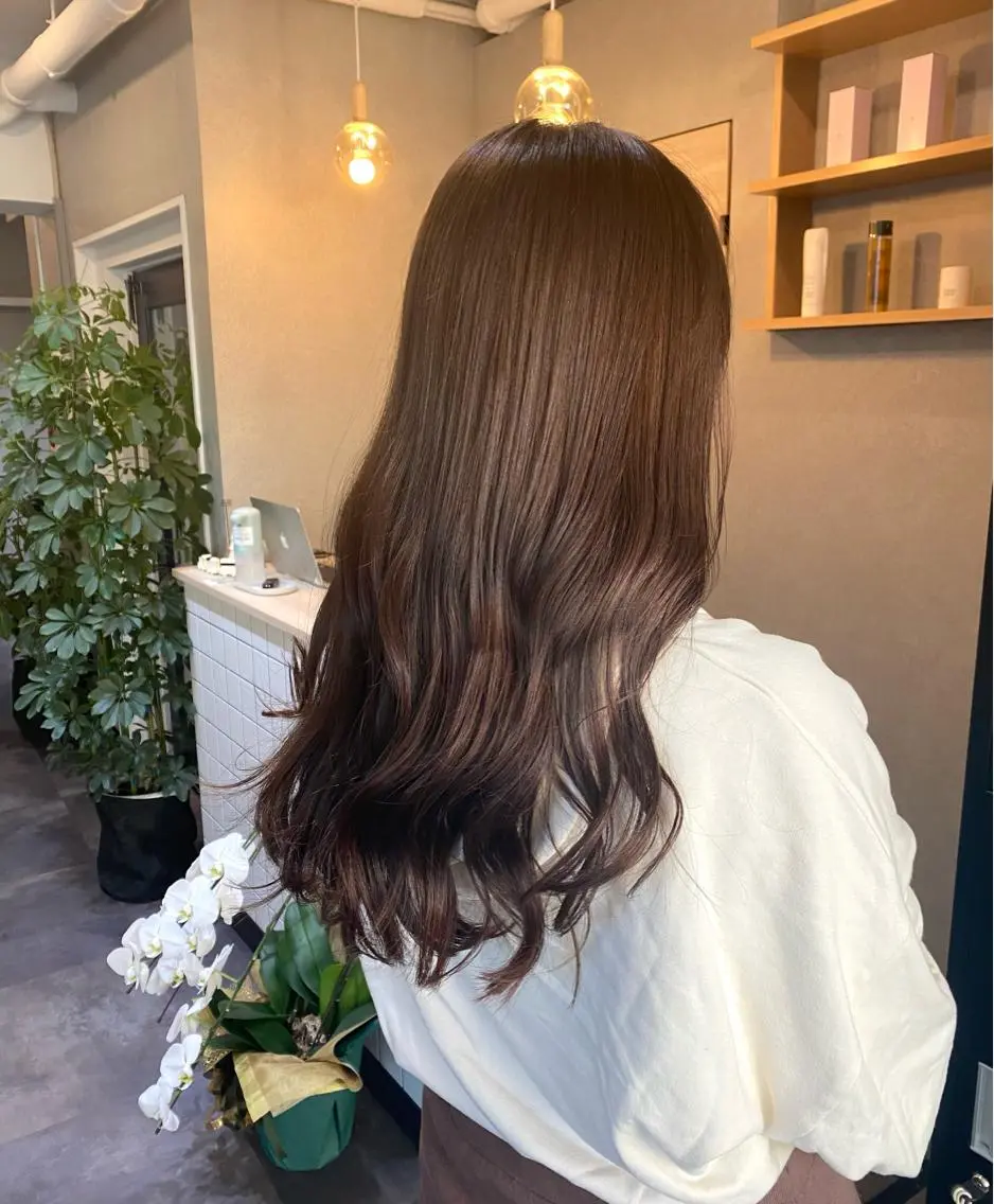 ケアカラー+クイックトリートメントの写真