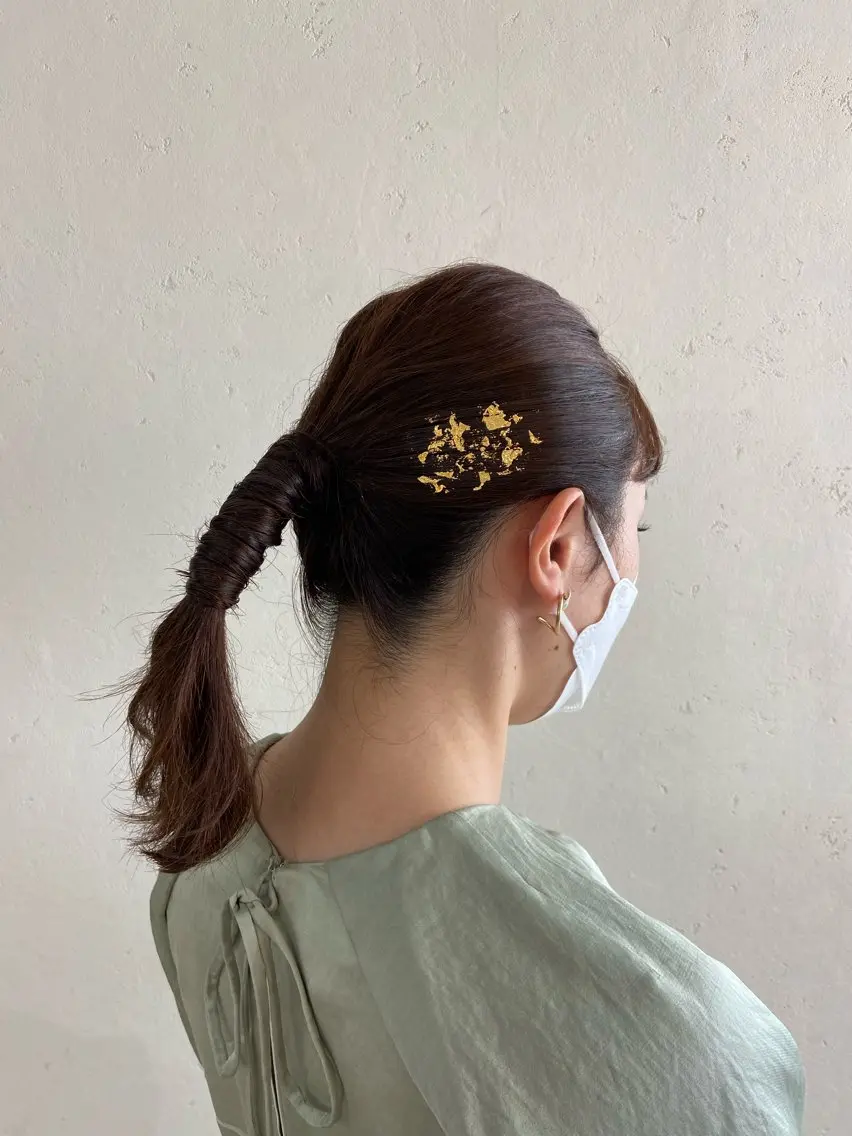 セミロング ヘアアレンジ 詩織 🌿のヘアスタイル