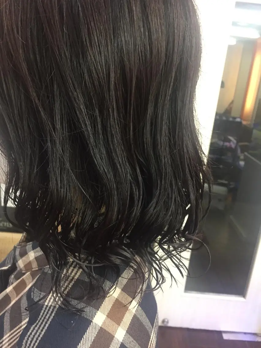 髪質改善ボブパーマ　マンネリ化したストレートヘアにナチュラルな毛先パーマの写真