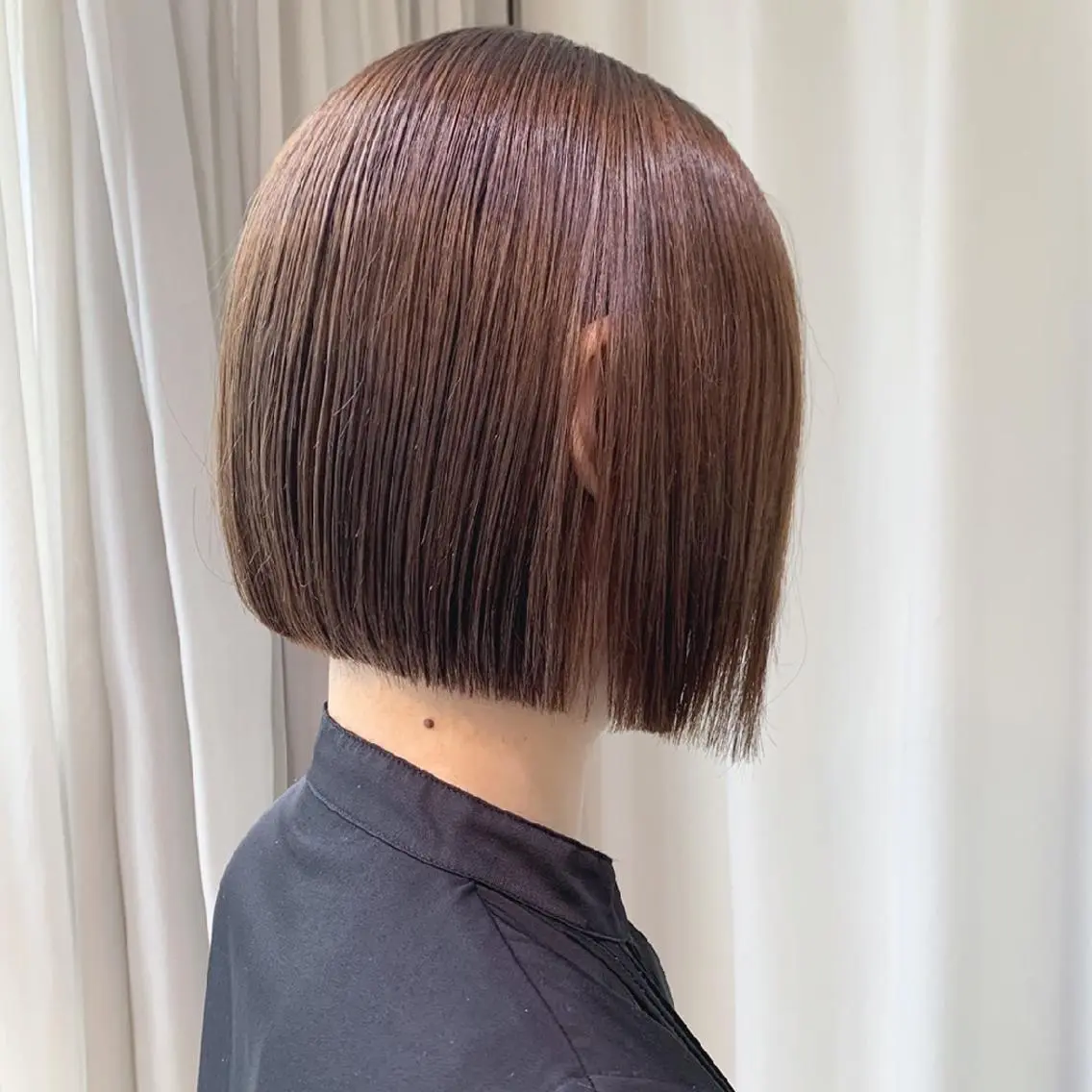 ショート カラー パーマ ヘアアレンジ 切りっぱなしボブ ボブ 髪質改善 小顔カット 縮毛矯正 カット ヘアカラー トリートメント 🖤小顔ボブ/ウルフ レイヤー🖤山本諒のヘアスタイル