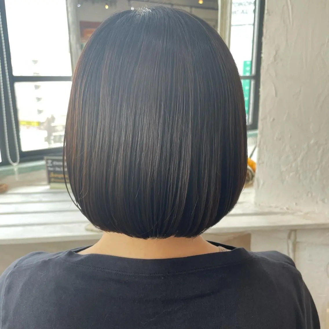 ショート 切りっぱなしボブ ボブ 清水 美雪のヘアスタイル
