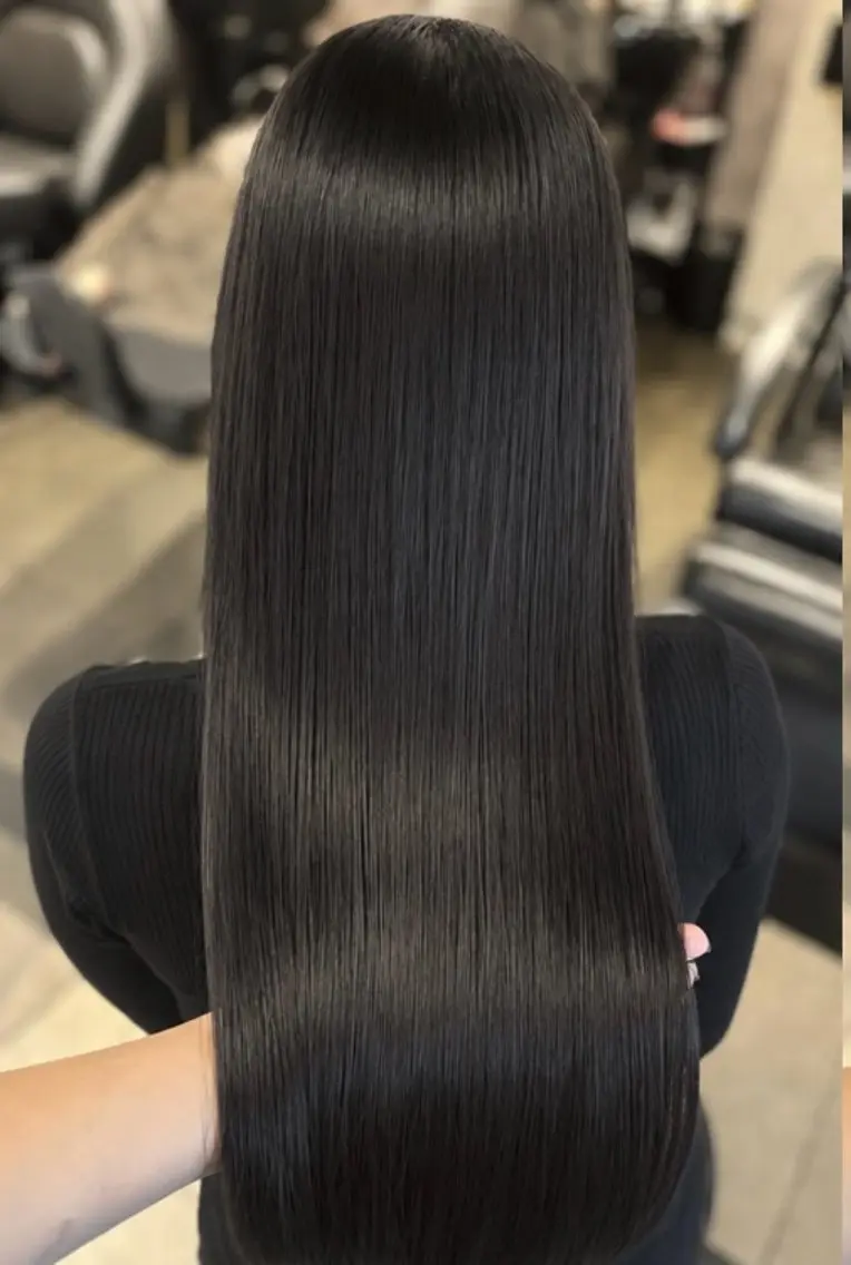 ロング カラー 黒髪 ヘアカラー トリートメント 🍒さき🍒大宮/ 透明感カラーのヘアスタイル