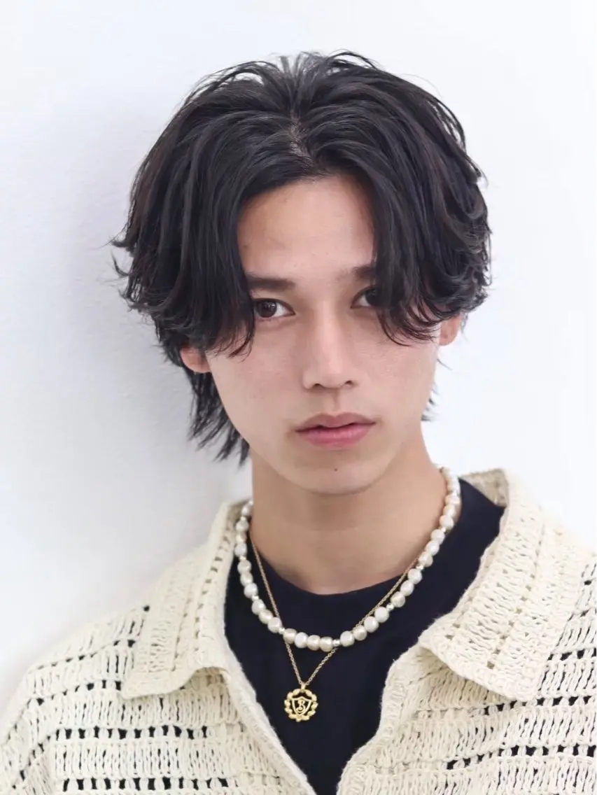 パーマ メンズ 💀EDEN聖矢/ ブリーチ"骨格補正"のヘアスタイル