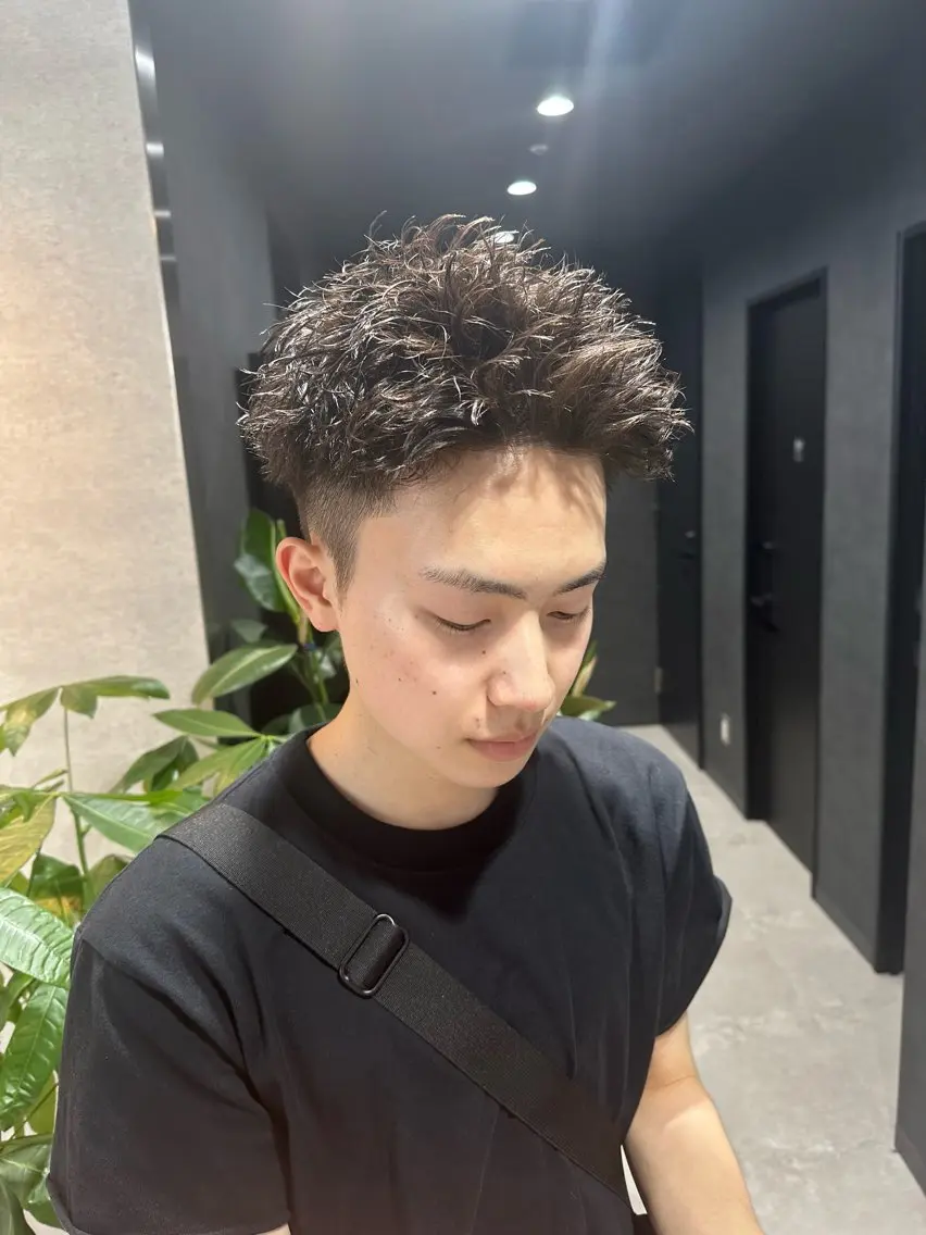 パーマ メンズ カット パーマ トリートメント ヘッドスパ ヘアセット イケメン製造機 🔥上原沙羅🔥のヘアスタイル