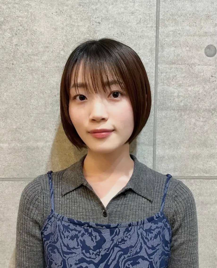 ショート ボブ 小松 寧々のヘアスタイル