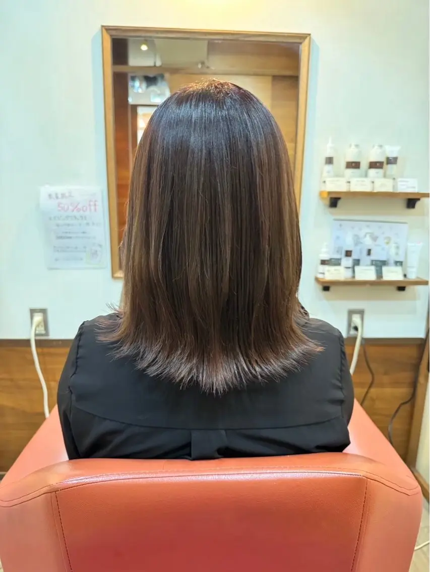 セミロング カット無料　カット モデル募集中　網谷のヘアスタイル