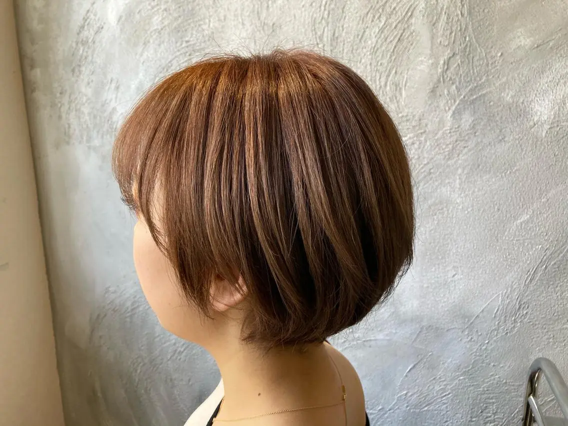 ショート カラー ブリーチ ブリーチなしカラー 縮毛矯正&髪質改善 ⭐️OGUのヘアスタイル