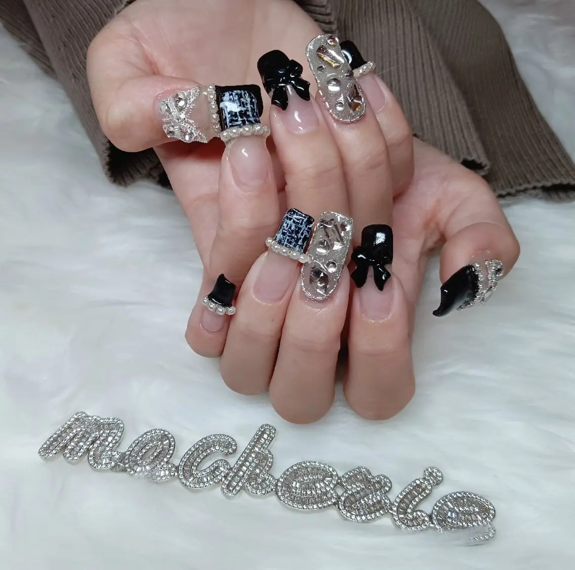 ネイル ツイードネイル ハンドネイル Nail Salon macherieのネイルデザイン
