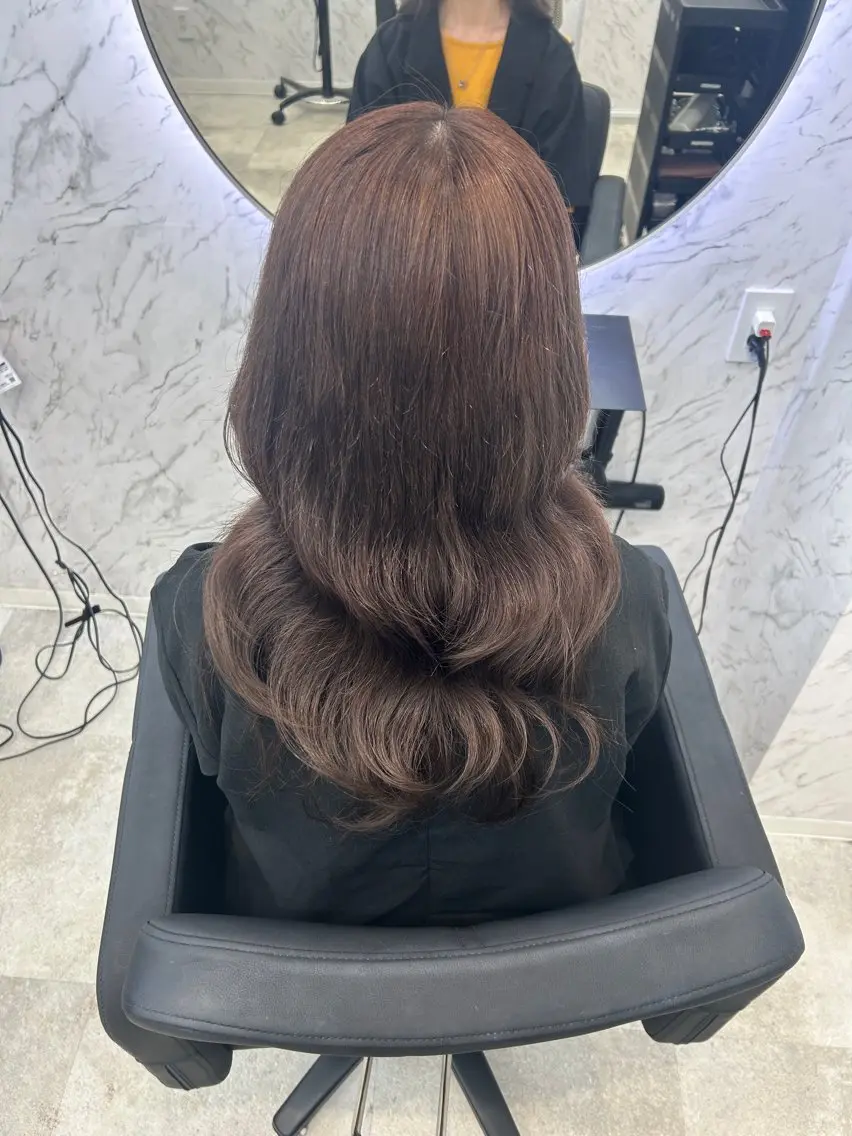 ロング カラー ヘアカラー トリートメント カット¥1100 ✂️MIUのヘアスタイル
