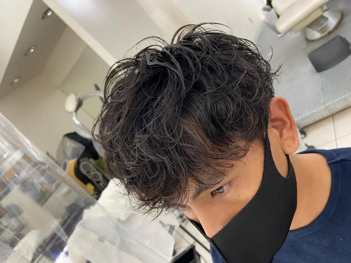 パーマ メンズ カット パーマ トリートメント メンズ&髪質改善縮毛 矯正【平山🔥拓哉】のヘアスタイル