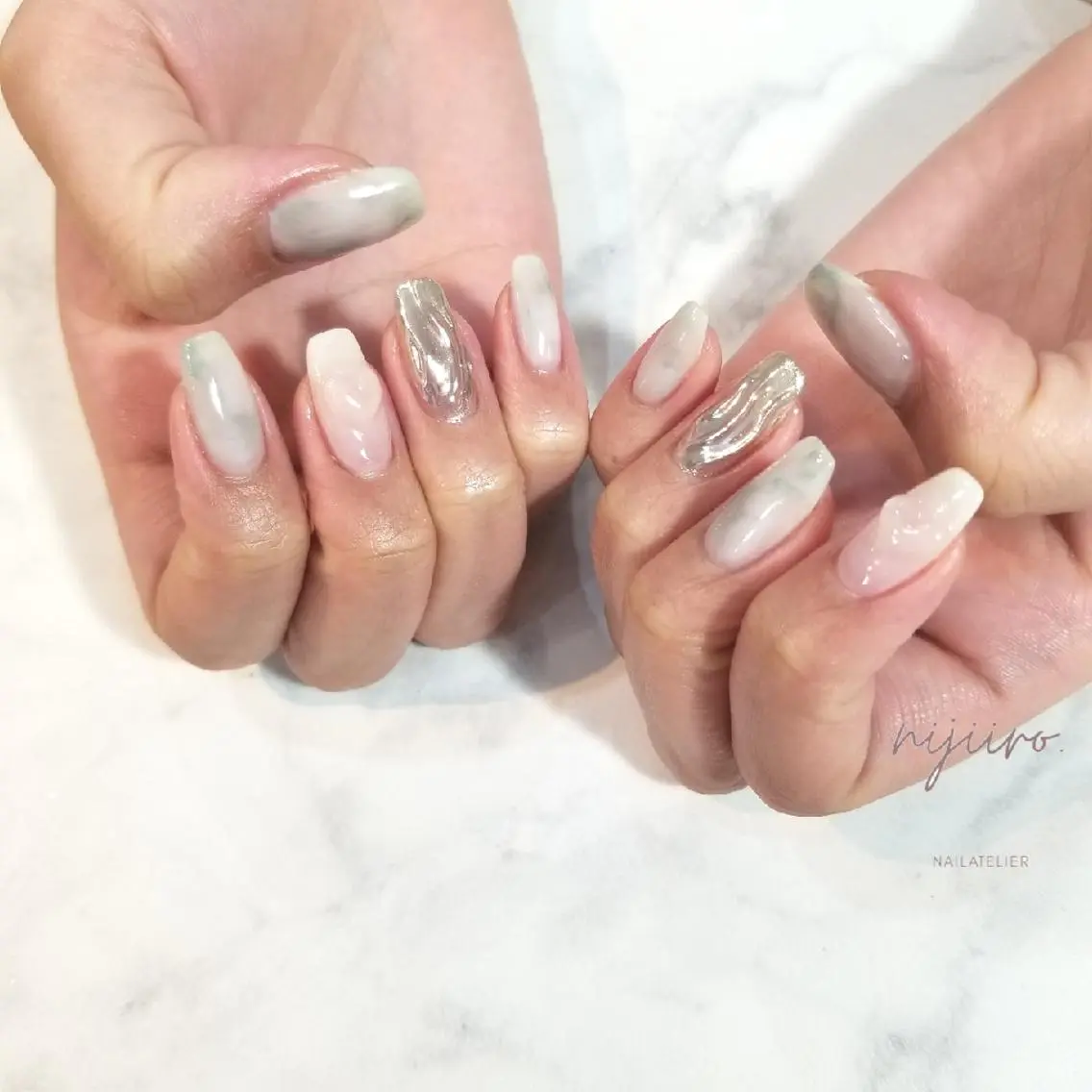 ネイル ハンドネイル nijiiro🌈 サトウのネイルデザイン