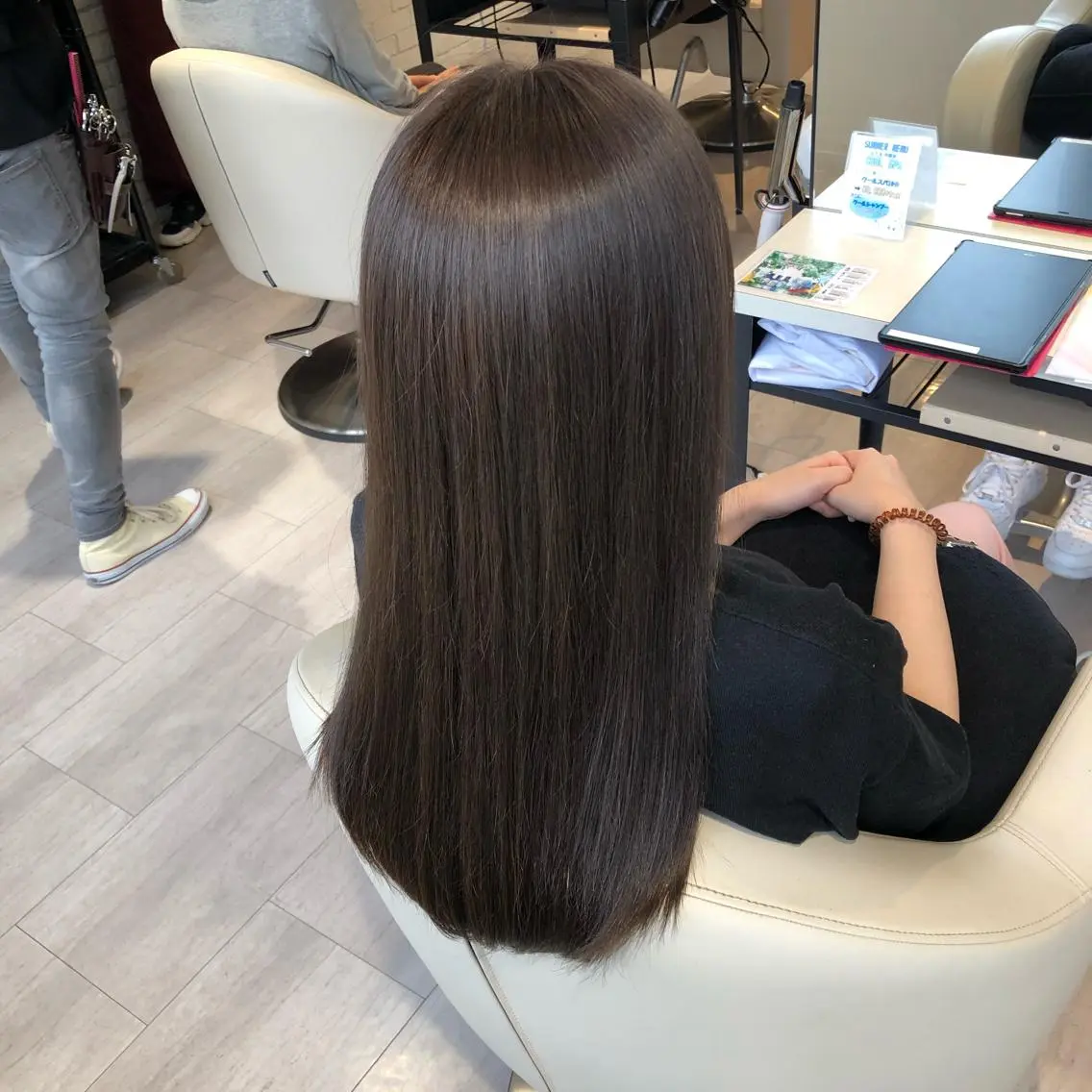 セミロング カラー カット ヘアカラー 金子 富士のヘアスタイル