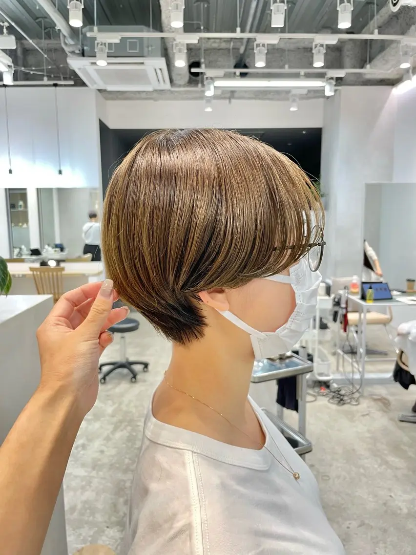 ショート 表参道レイヤーカット 髪質改善山岸季生のヘアスタイル