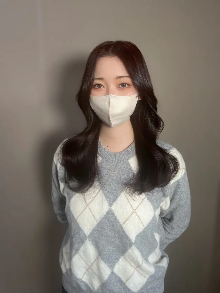 セミロング カラー ブリーチ ブリーチなしカラー ピンクカラー カット ヘアカラー トリートメント 垢抜けレイヤー✂️ RYOTAのヘアスタイル