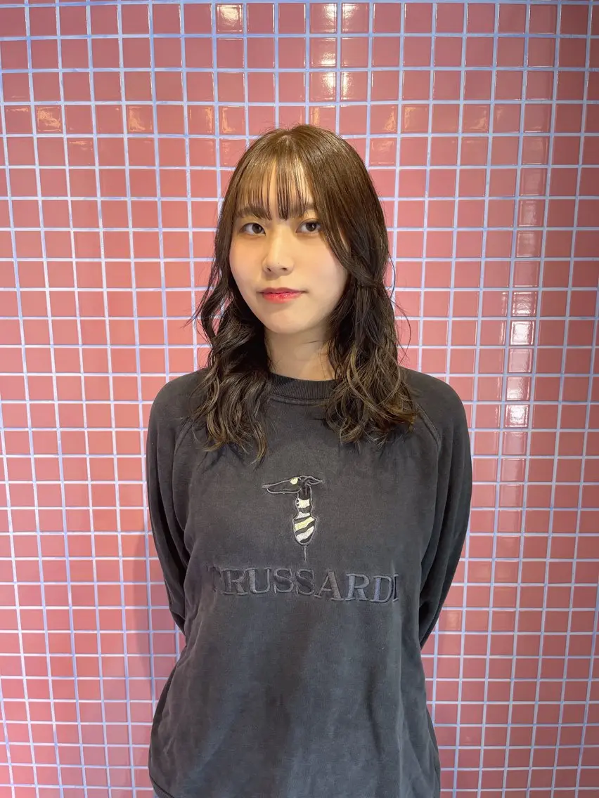 カラー カット ヘアカラー 鎌田 梨瑚のヘアスタイル