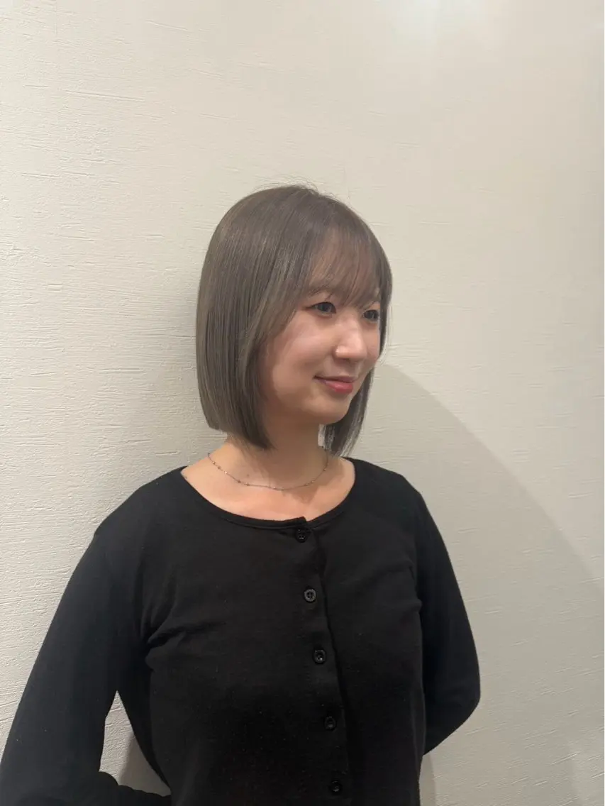 前髪カットの写真