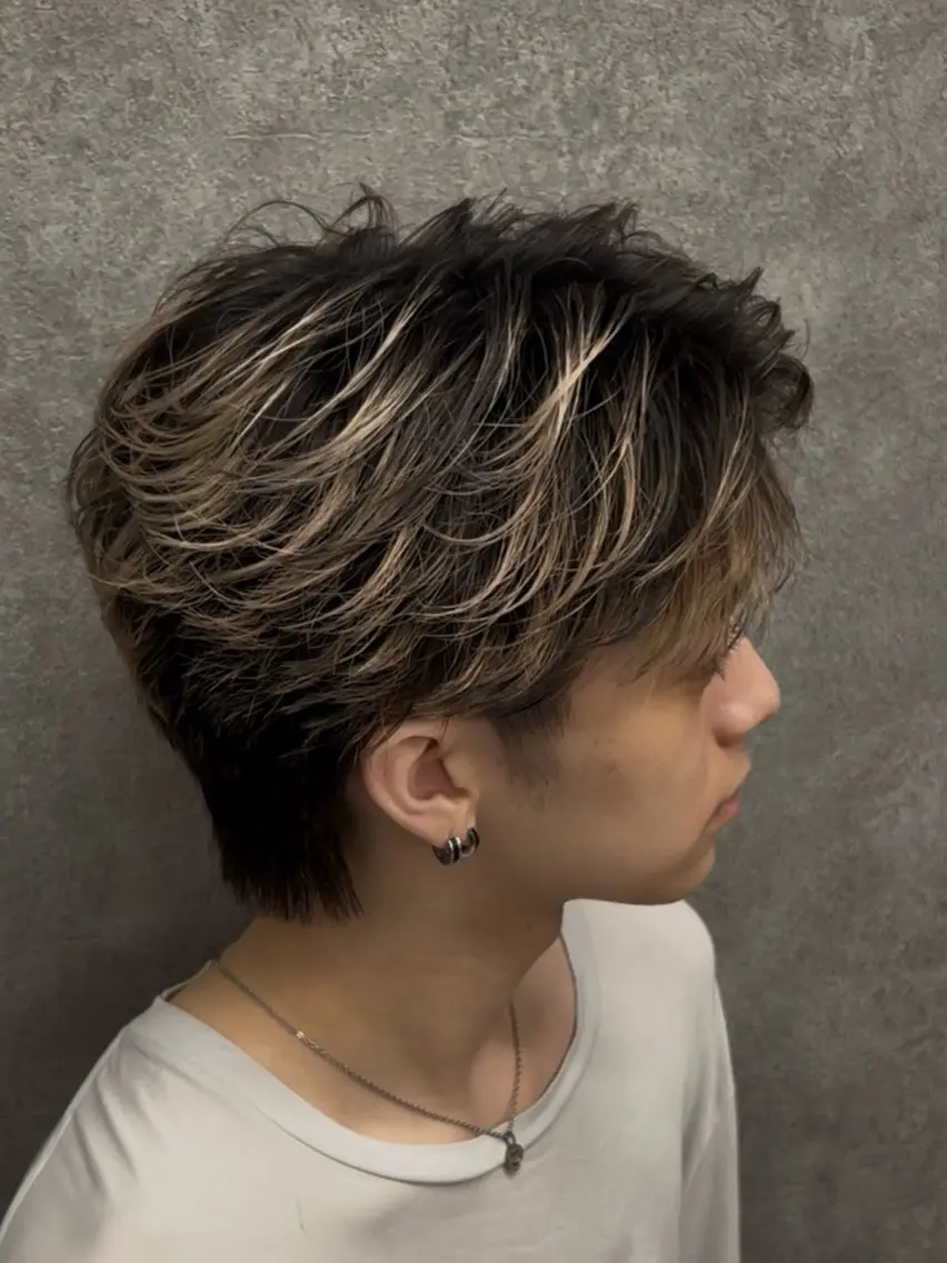 カラー パーマ メンズ ヘアカラー STANCE MEN'S公式のヘアスタイル