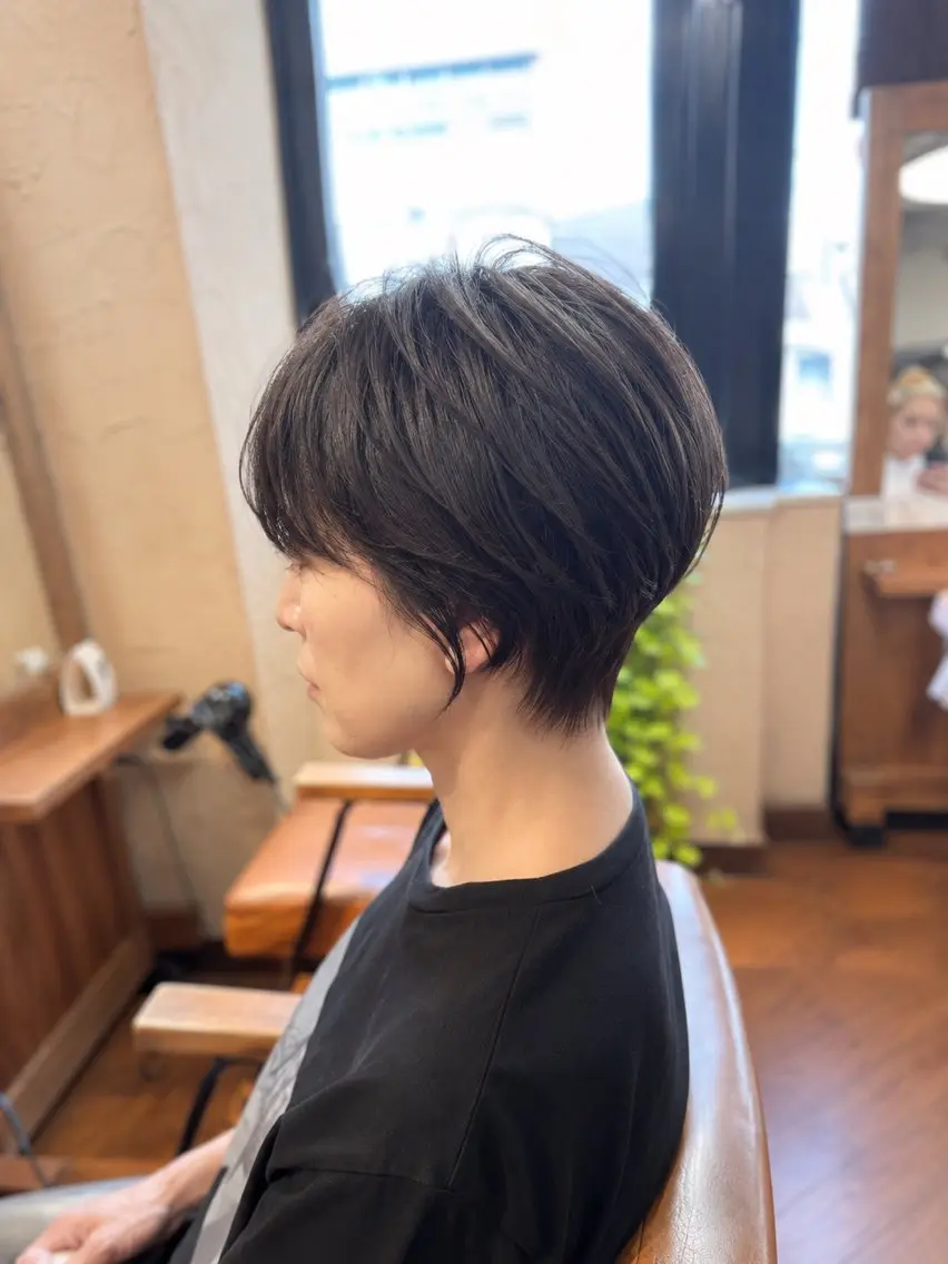 ショート カラー ハンサムショート ショートヘア 小顔カット 艶髪/髪質改善/ レイヤー/鈴木慎一のヘアスタイル