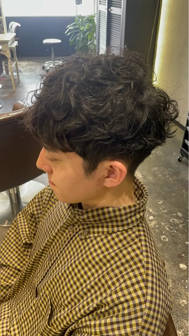 パーマ メンズ カット パーマ 💈メンズ職人 ルキト💈のヘアスタイル