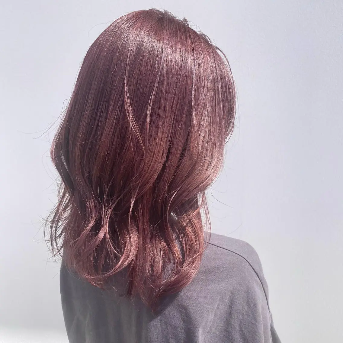 セミロング カラー バレイヤージュ ベージュカラー ブリーチ ケアブリーチ ダブルカラー ヘアカラー 韓国ヘア特化 💟 ララア 💟のヘアスタイル