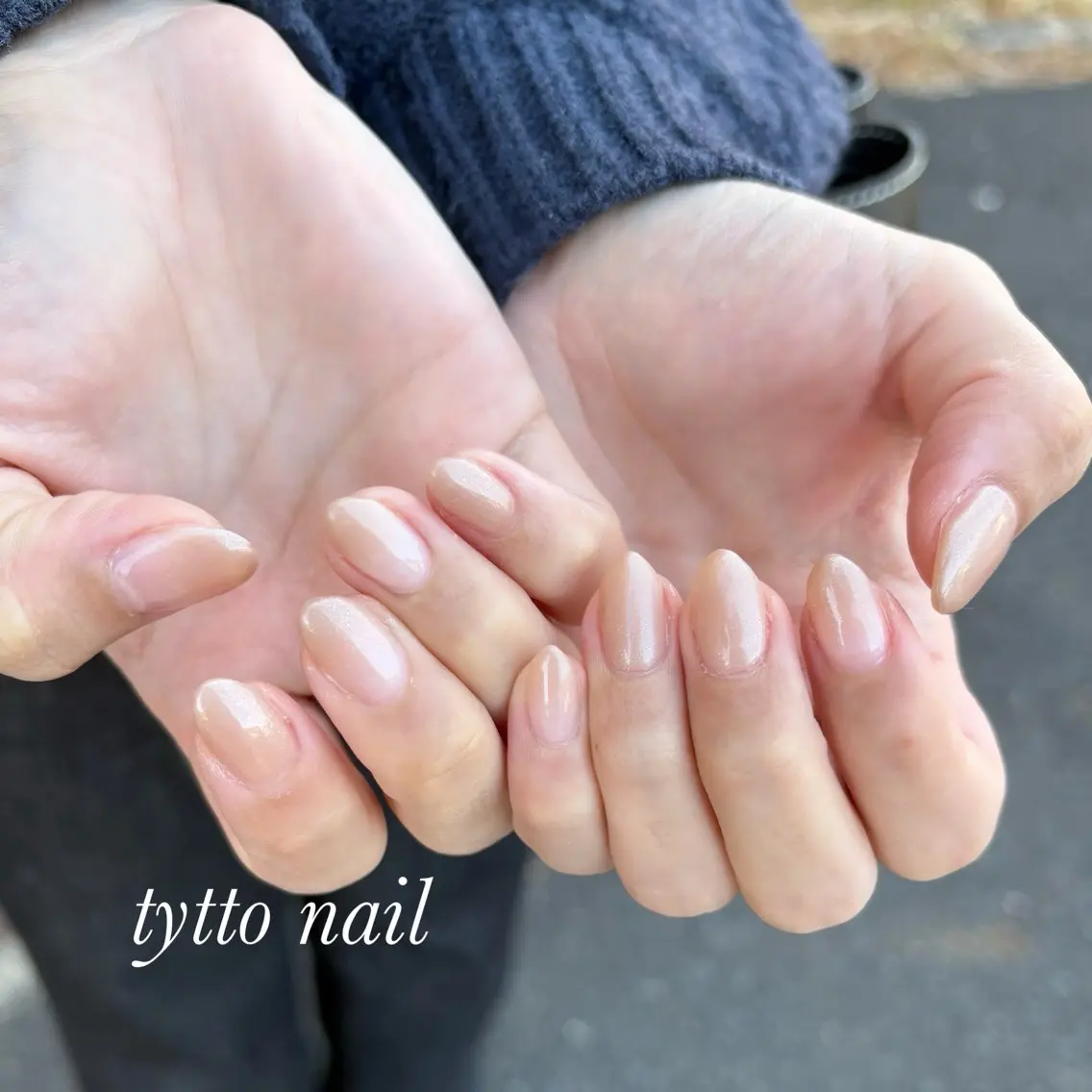 ネイル キラキラネイル オフィスネイル ワンカラーネイル 冬ネイル ハンドネイル tytto nail ❤︎eriのネイルデザイン