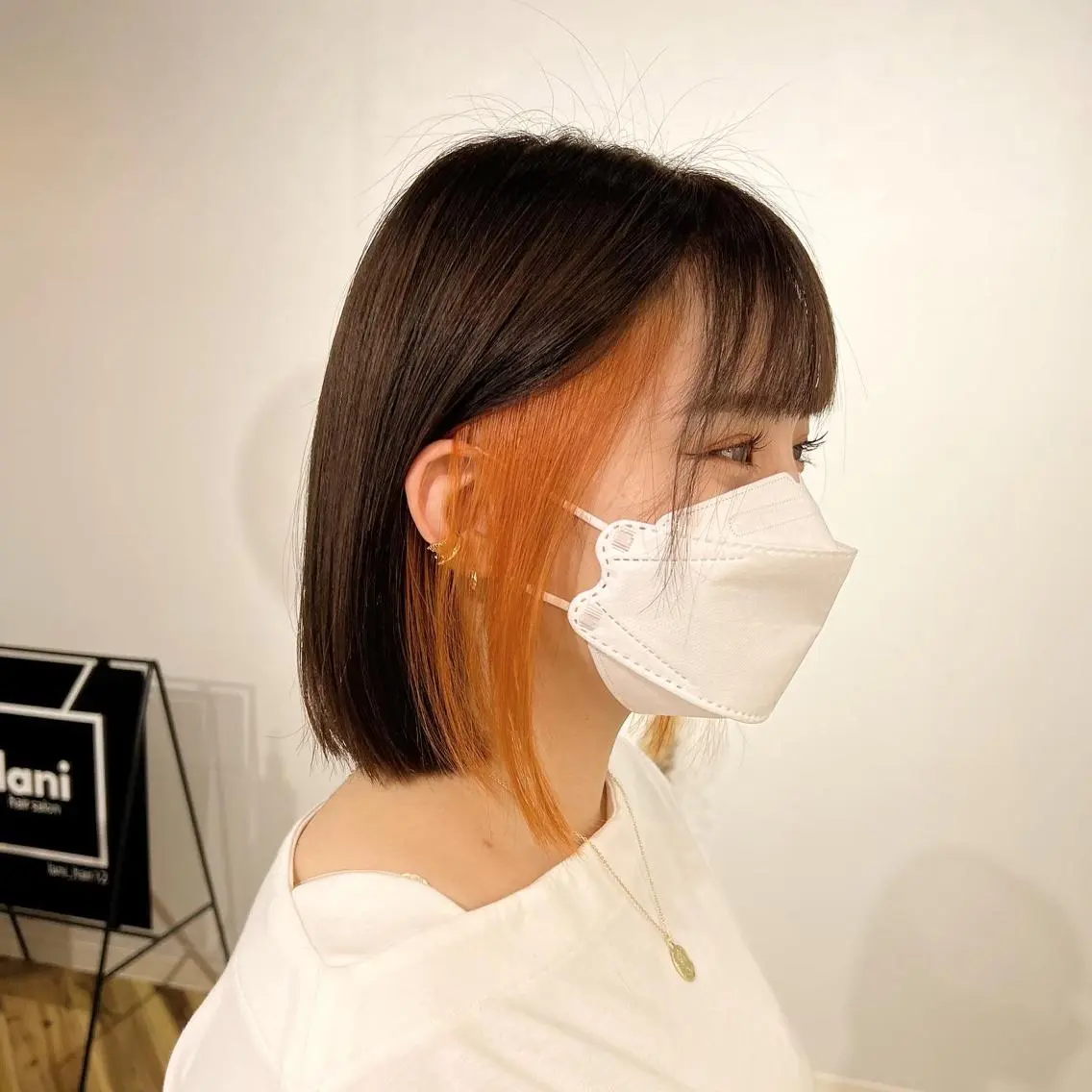 ミディアム カラー オレンジ ヘアカラー Ayaka🩰🎀 ガーリー/暖色♡のヘアスタイル