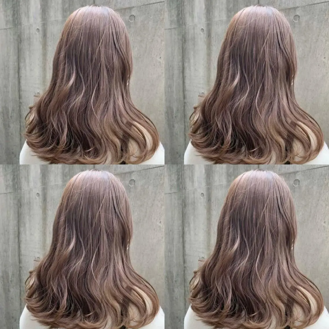 セミロング カラー ヘアアレンジ 透明感カラー イルミナカラー 💎yuto💎 ハイトーン/韓国ヘアのヘアスタイル