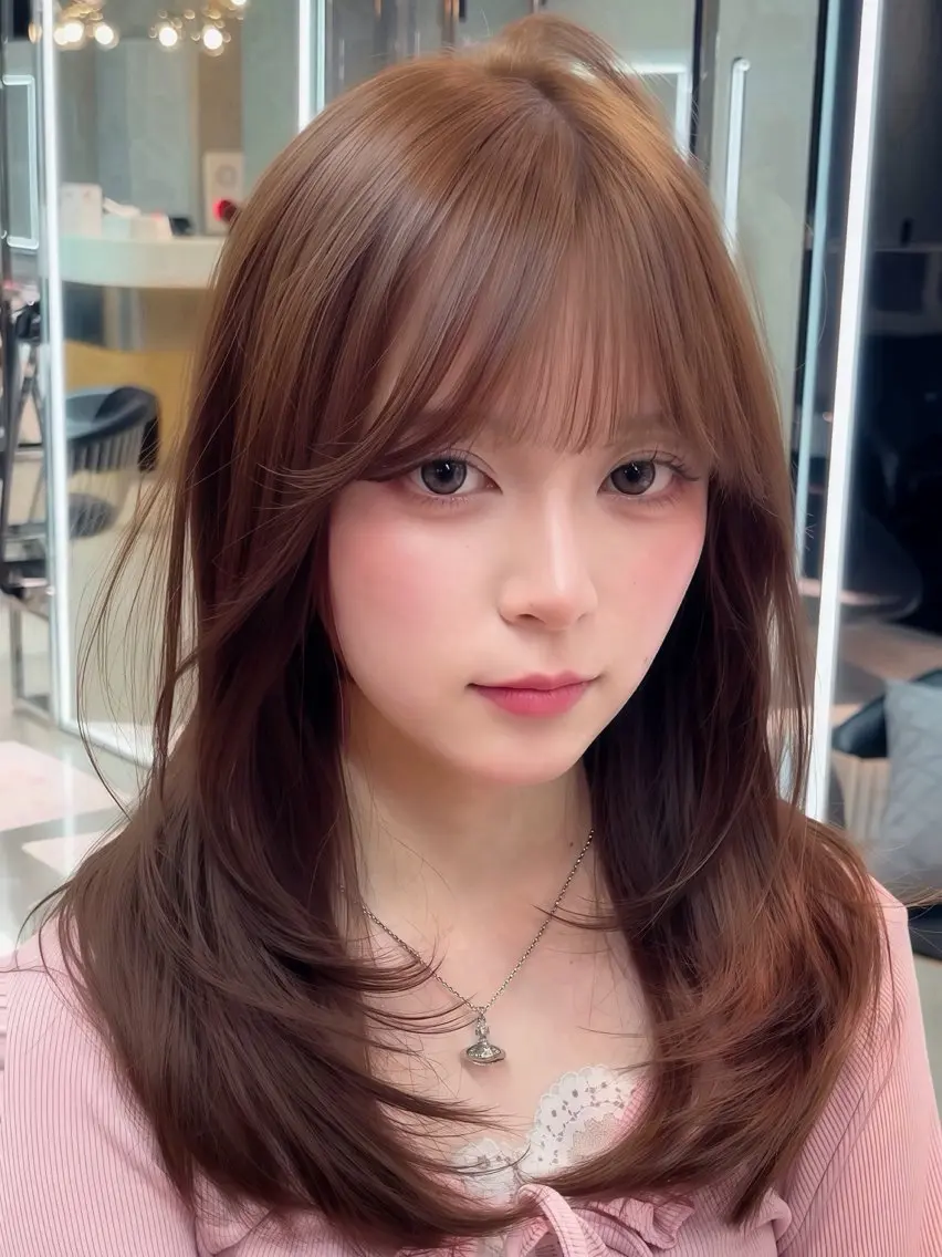 ミディアム カラー カット ヘアカラー トリートメント 【博多髪質改善】 吉村　清志のヘアスタイル