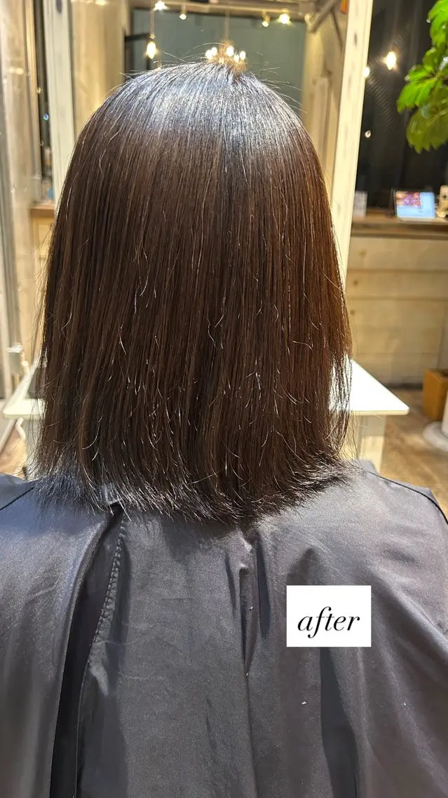 ショート ヘアカラー 縮毛矯正 渋谷/縮毛矯正✨ 惺虎のヘアスタイル