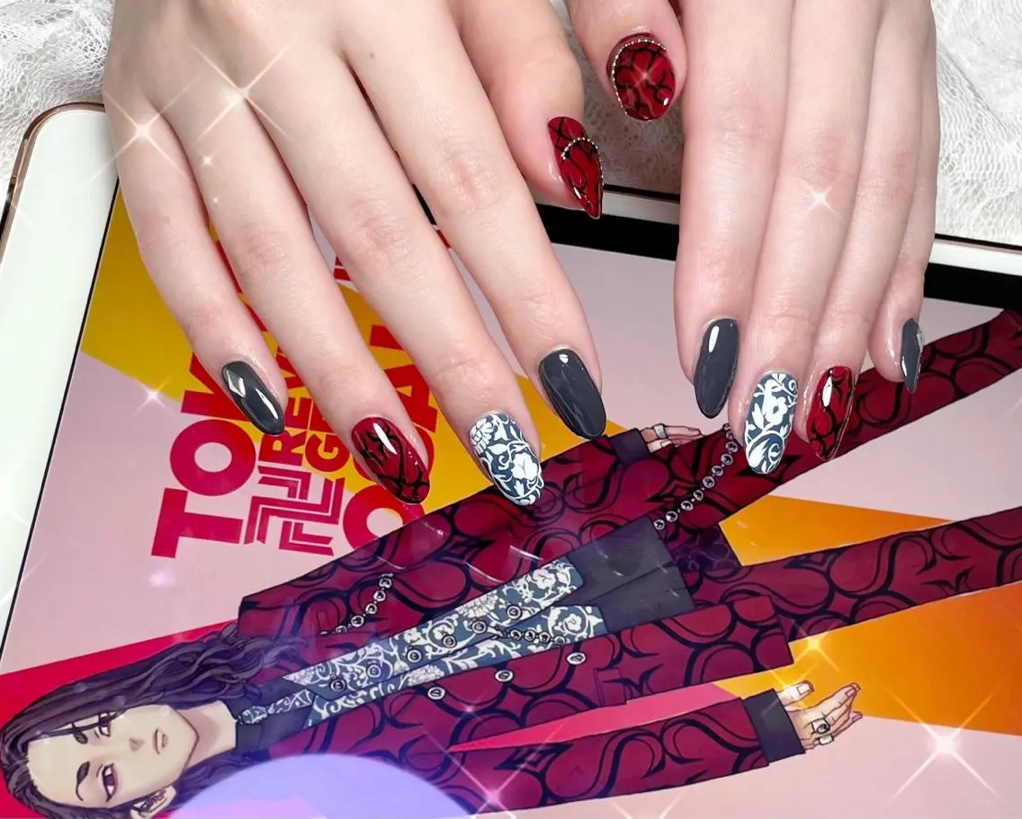 ネイル アートネイル ハンドネイル FLARE NAIL フレアネイルのネイルデザイン