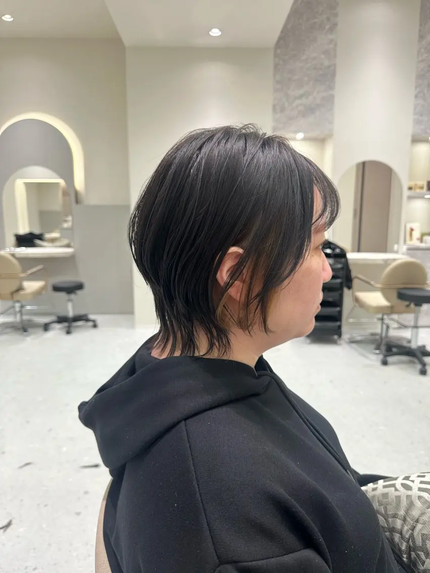 ミディアム カラー カット ヘアカラー トリートメント 韓国レイヤー✨ yasuko銀座のヘアスタイル