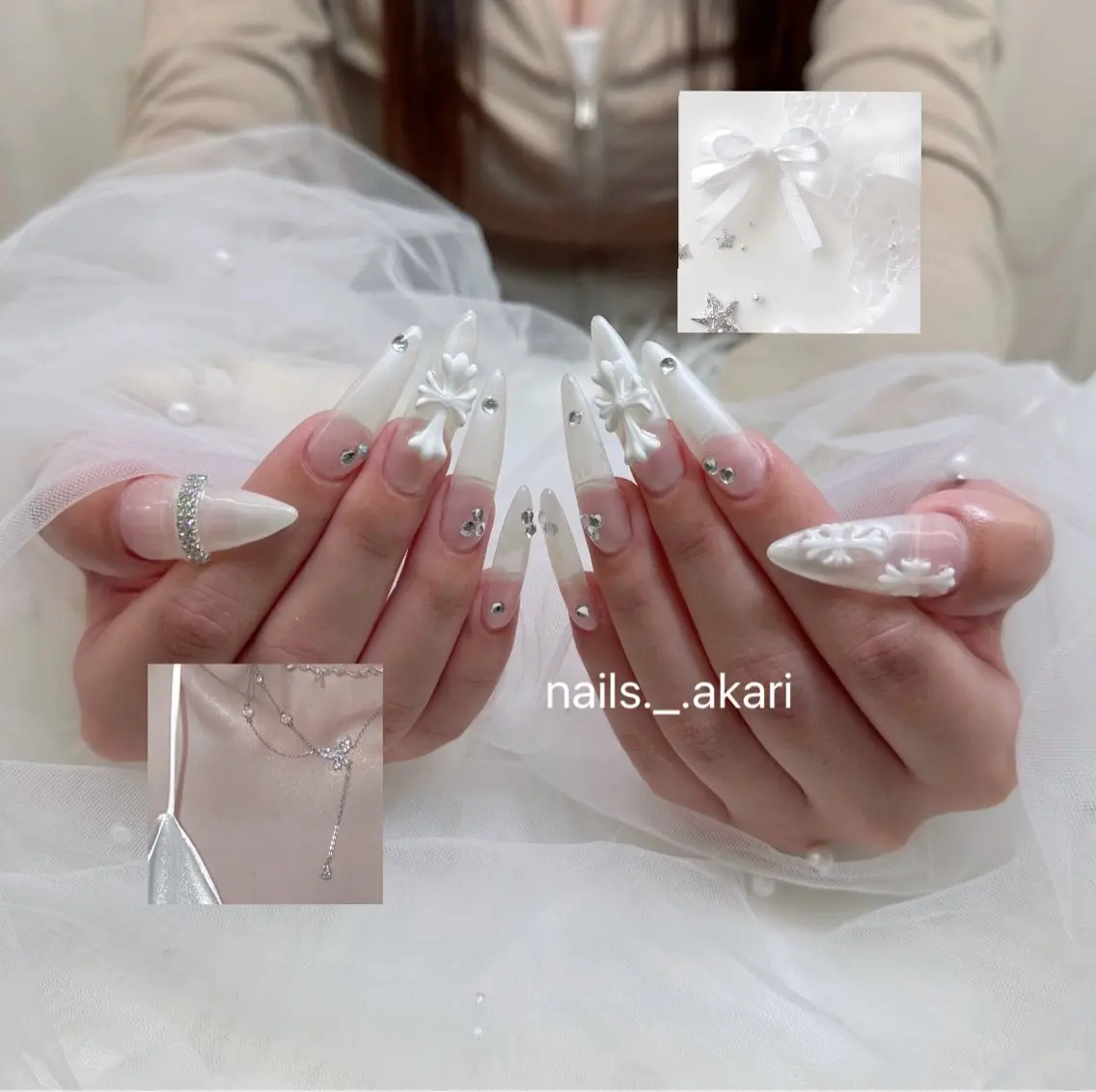 ネイル ハンドネイル akari🎀 naill｜堺筋本町のネイルデザイン