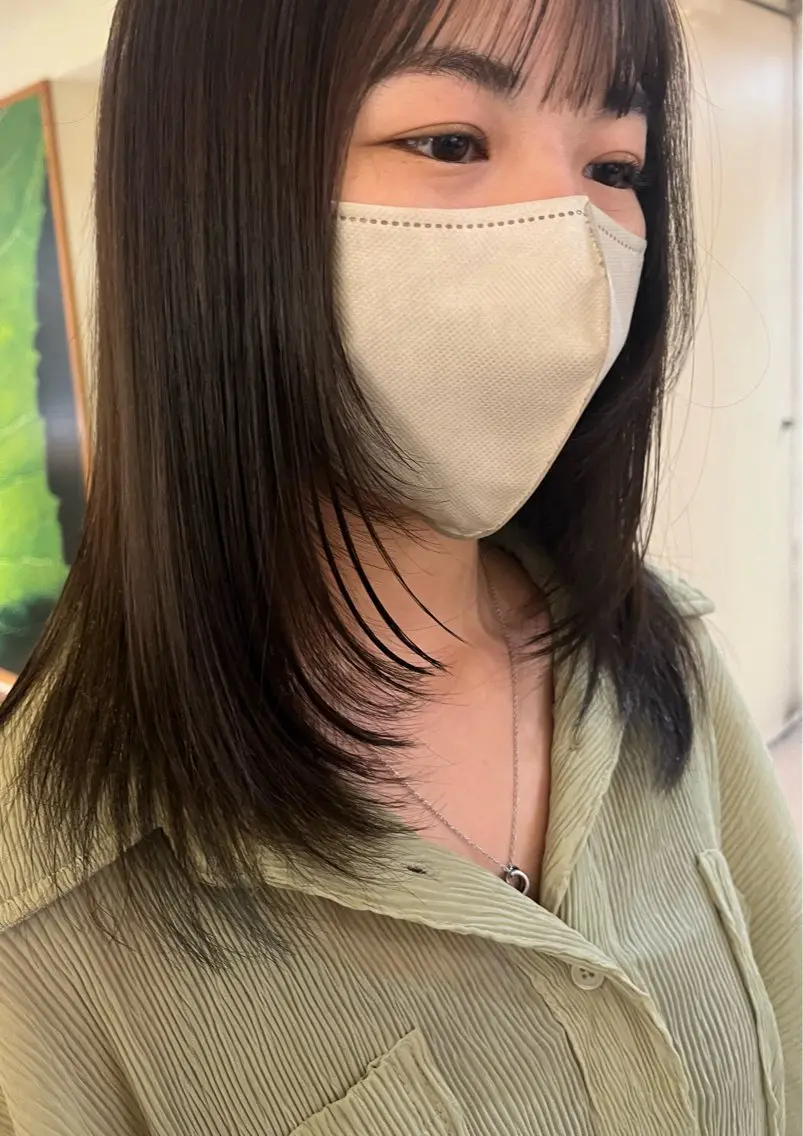 ミディアム くびれボブ🎀 くびれミディアム🎀のヘアスタイル