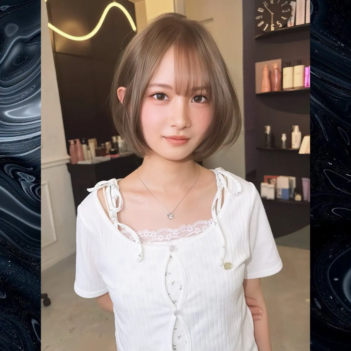 【10月限定】ケアダブルカラー+カット+トリートメントの写真