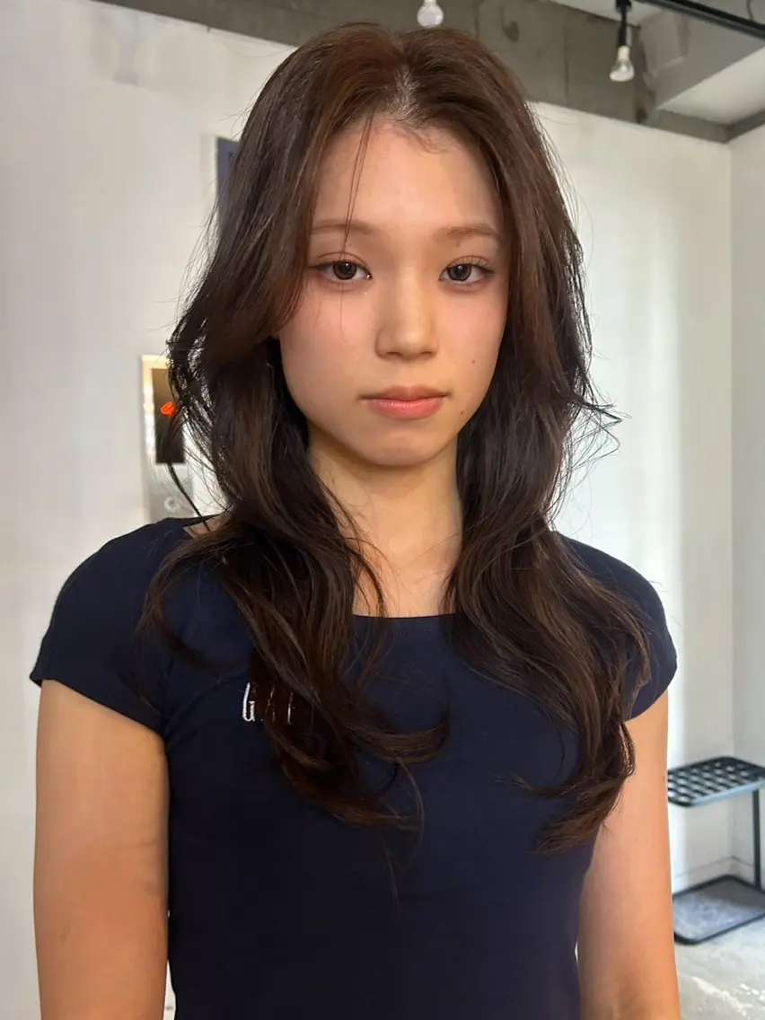 ロング カラー レイヤーカット カット ヘアカラー トリートメント アンニュイレイヤー/ 火ノ見🪡のヘアスタイル