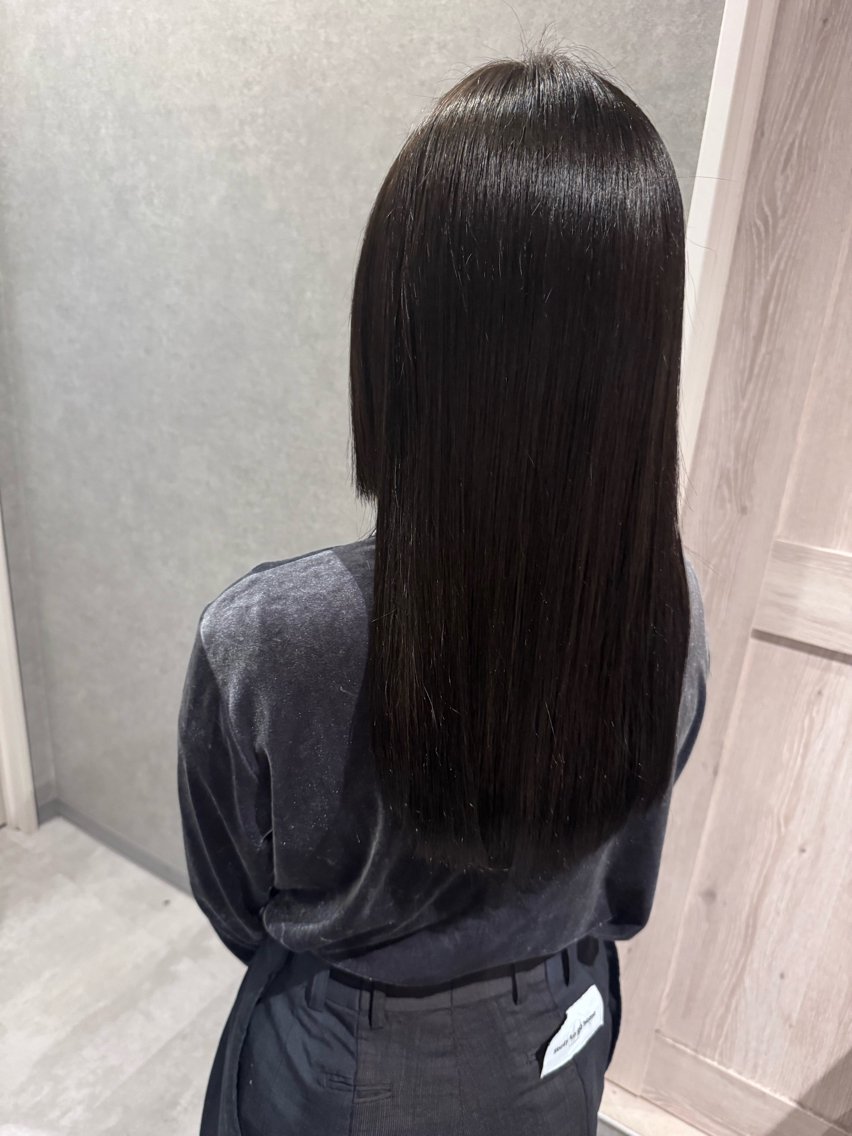 セミロング ヘアカラー トリートメント Applause カリンのヘアスタイル