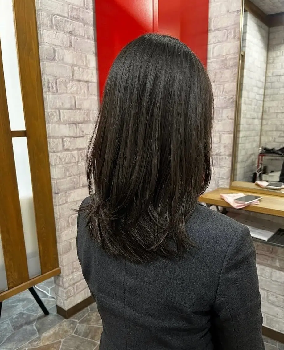 ロング カット 磯山 直貴のヘアスタイル