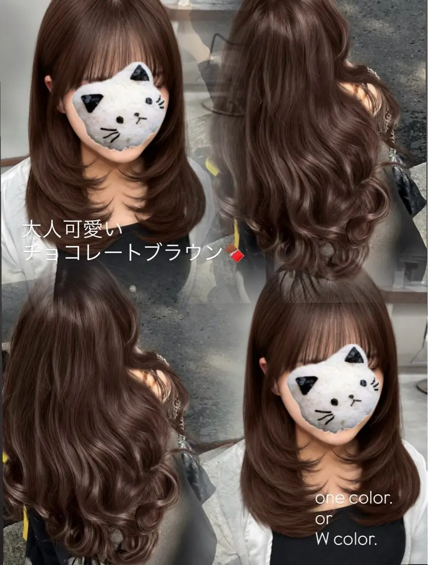 セミロング カラー ベージュカラー ミルクティーベージュ ピンクカラー ピンクベージュ くびれヘア カット ヘアカラー トリートメント 友田 那都のヘアスタイル