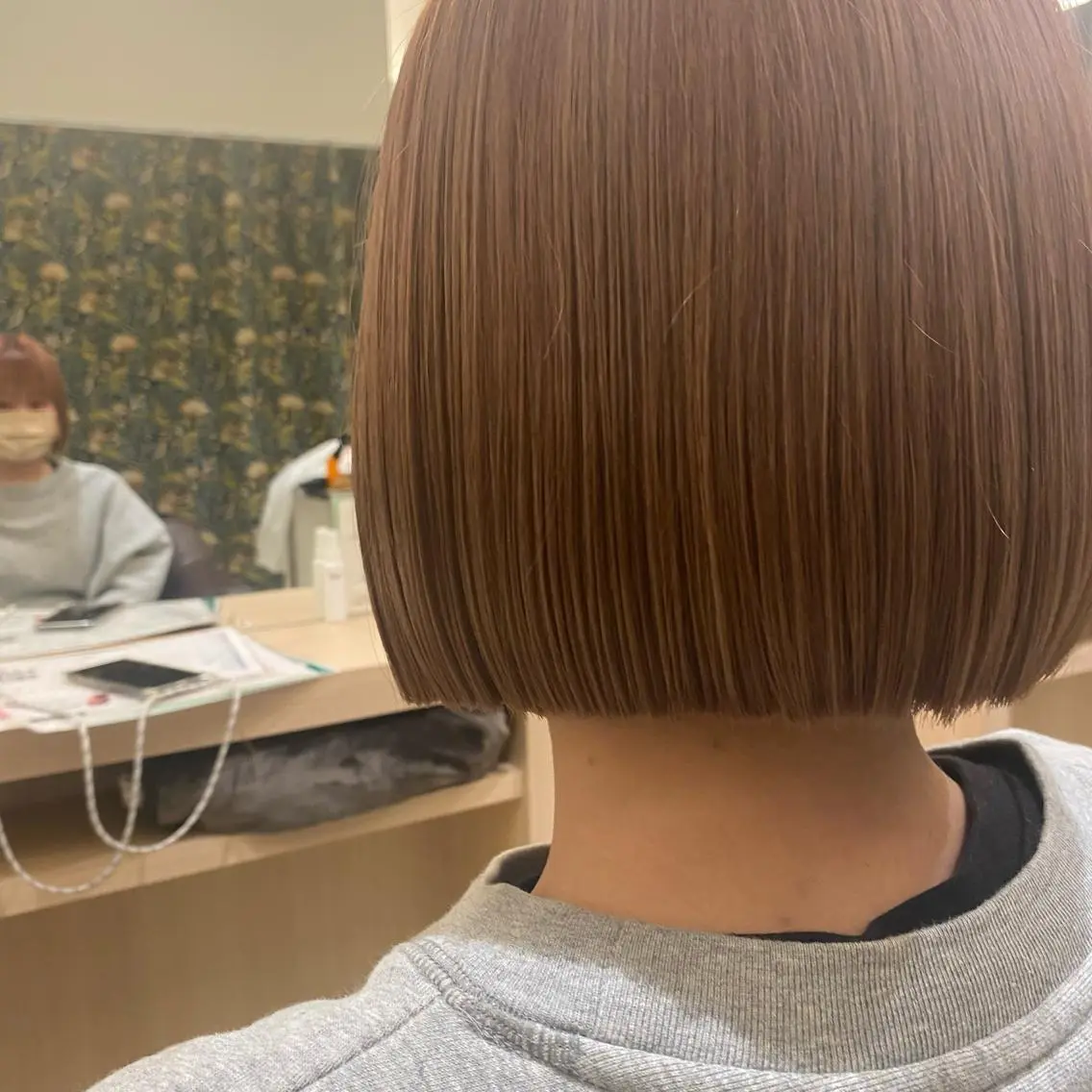 ショート 切りっぱなしボブ ボブ ヘアカラー みやび/透明感カラー /髪質改善のその他イメージ