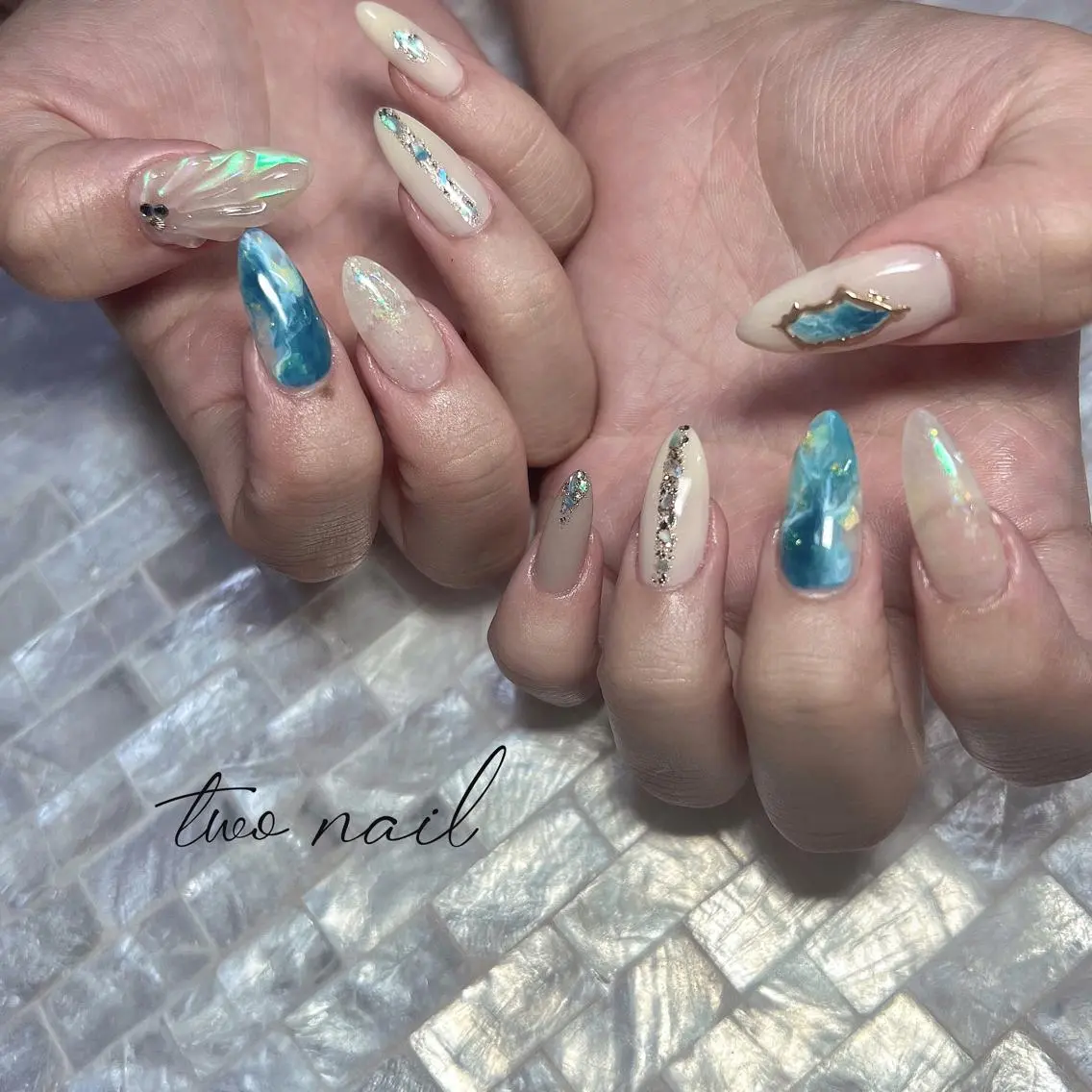 ネイル アートネイル フットネイル ハート ニュアンスネイル オフィスネイル ハンドネイル two nailのネイルデザイン