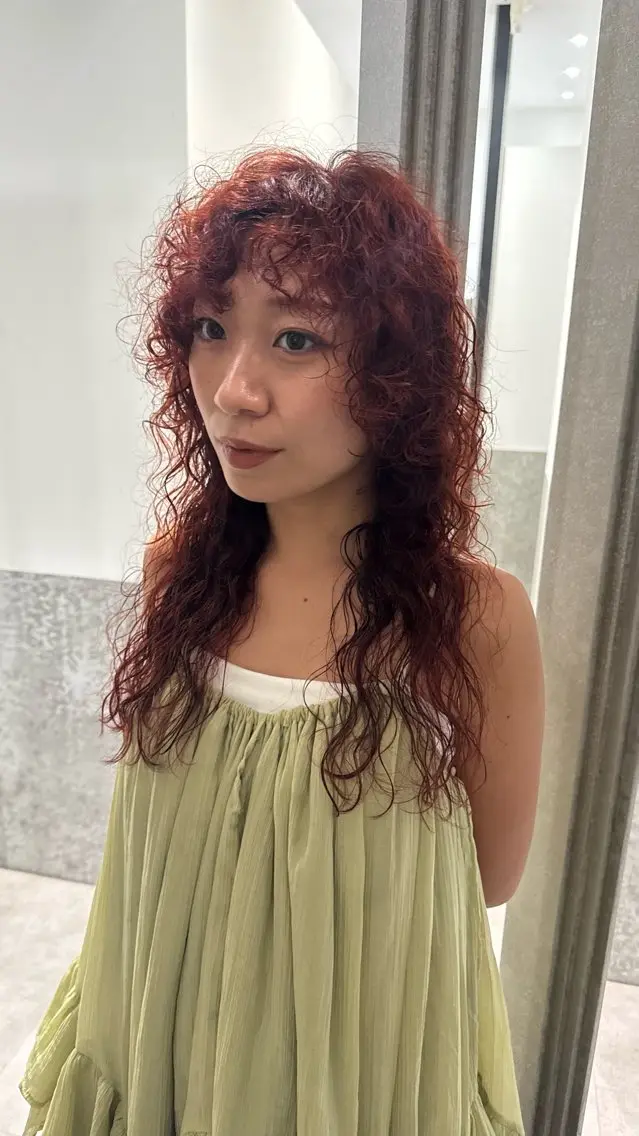 セミロング パーマ カット パーマ トリートメント センスをお届けします 大谷将生infpのヘアスタイル