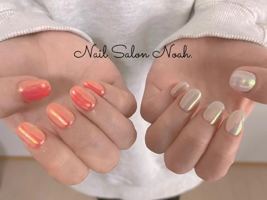 ネイル オーロラネイル ハンドネイル Nail Salon Noah.のネイルデザイン
