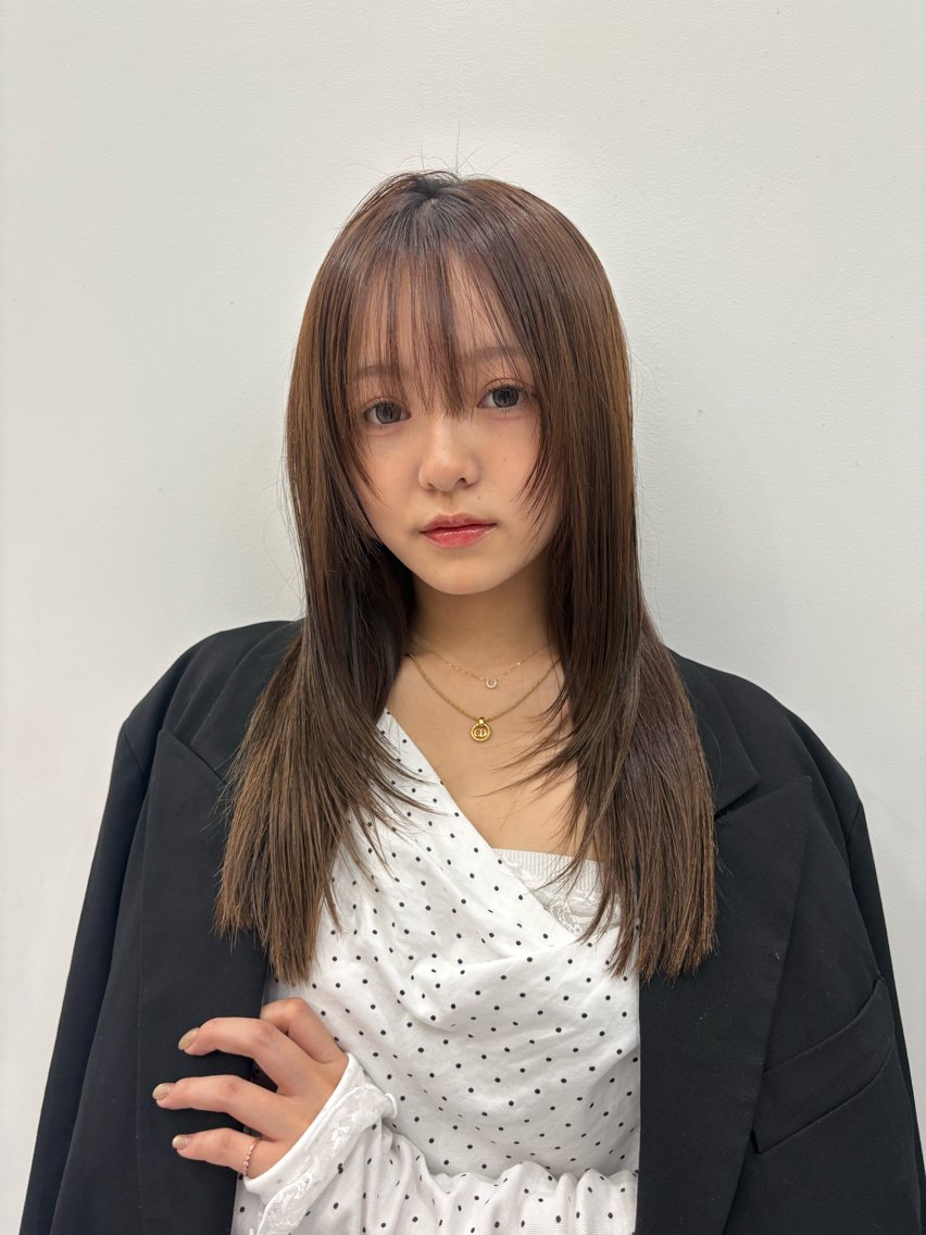 セミロング カット ヘアカラー トリートメント 💗韓国ヘア/髪質改 善💗若菜あいこのヘアスタイル