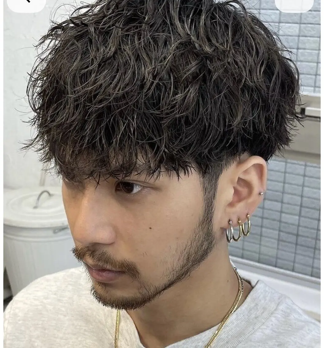 パーマ メンズ blossom 神田一瑳のヘアスタイル