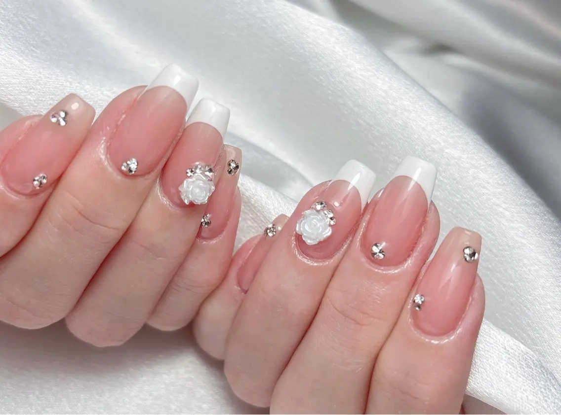 ネイル ハンドネイル Aura Nail 長さだし/パラジェルのネイルデザイン