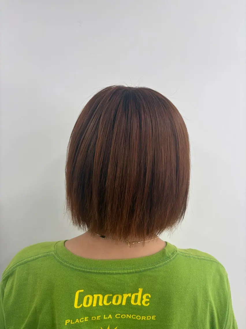 ミディアム カラー ヘアカラー 松本 彩音のヘアスタイル
