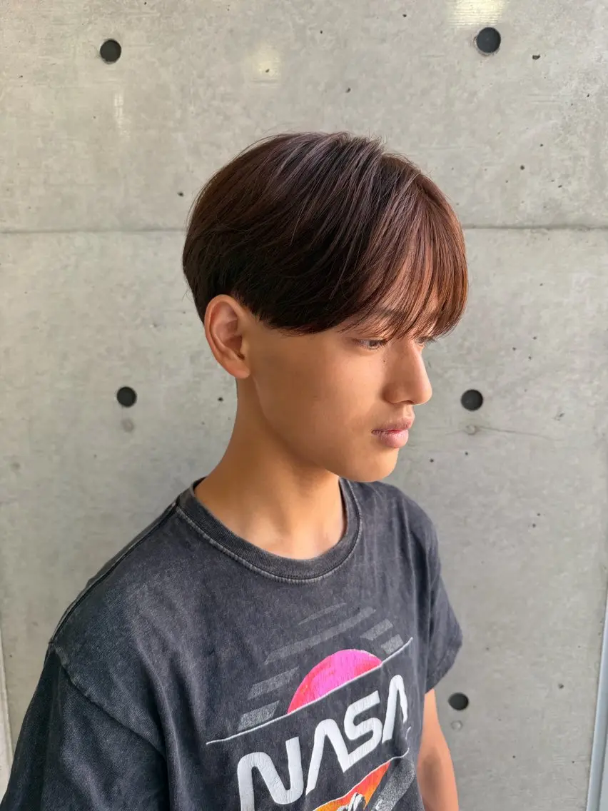 パーマ メンズ マッシュ 学生（メンズ向け） シースルーマッシュ 学生 カット RYUSEI/メンズ スタイル/パーマの眉毛・アイブロウイメージ