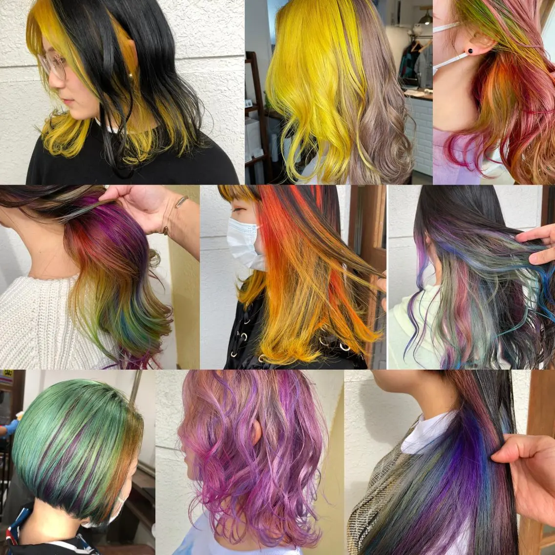 ミディアム カラー ヘアカラー レイヤーカット匠 イソザキノリユキのヘアスタイル