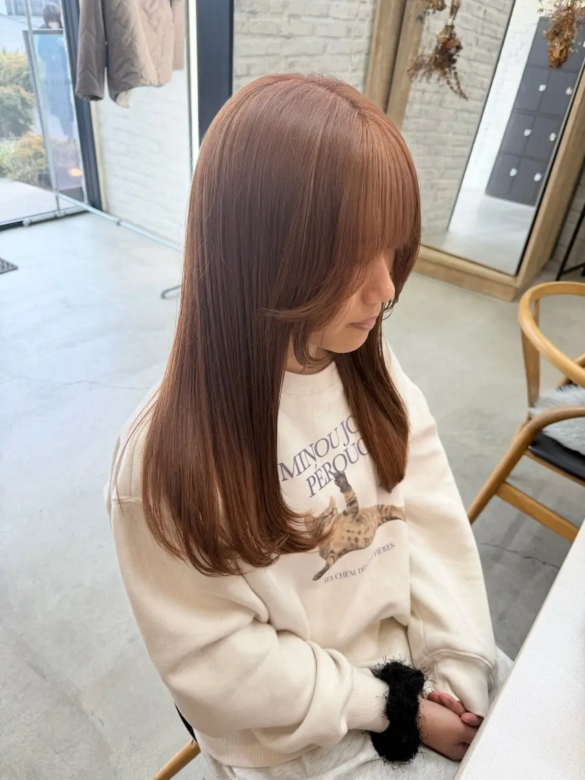 セミロング テラダ ユウシン西金沢のヘアスタイル