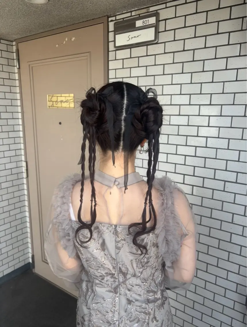 ヘアアレンジ ハーフアップ 🌺ヘアメイク SYOKA🌺のヘアスタイル